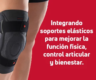 Integrando soportes elásticos para mejorar la función física, control articular y bienestar.